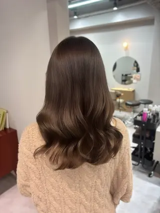 セミロング カラー COAPLUS所属・韓国/レイヤー/ 前髪/Asamiのヘアスタイル