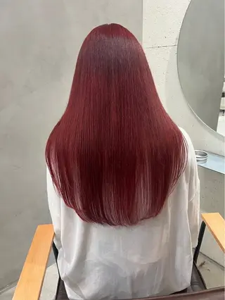 ミディアム ⭐️美髪矯正 艶感カラー⭐️ユウキのヘアスタイル