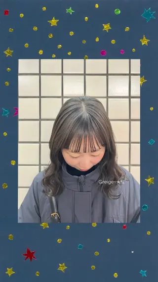 カラー air横浜所属・chihiro" 艶髪×透明感カラーのヘアスタイル