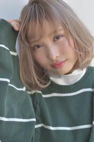 ショート ミディアム カラー 磯部 巧 bob/ショートのヘアスタイル