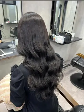 ロング 濱川響太レディース カットモデルのヘアスタイル