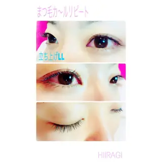 マツエク・マツパ 美容室 HIIRAGIのマツエク・マツパデザイン