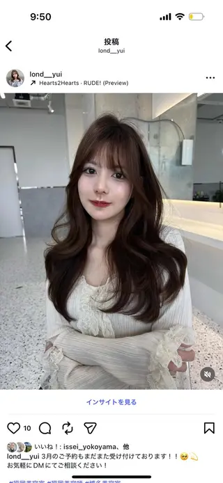 ロング カラー 髪質改善×韓国ヘアサロン Role 博多【ロール】所属・yui🎀ブリーチ なしWカラー／博多のヘアスタイル