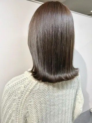 セミロング カラー 西 めぐみのヘアスタイル