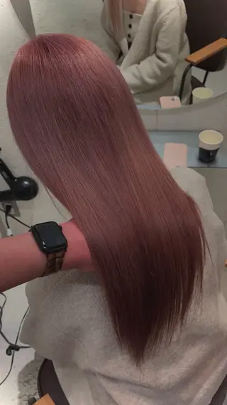 ミディアム カラー ヘアアレンジ 菅宮 皐のヘアスタイル