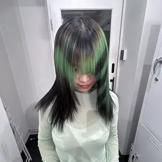 ミディアム カラー 🥣ミコト/ウルフ ハイトーン特化🥣のヘアスタイル