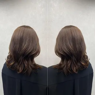 ミディアム カラー tocca 💜石田愛結💜のヘアスタイル