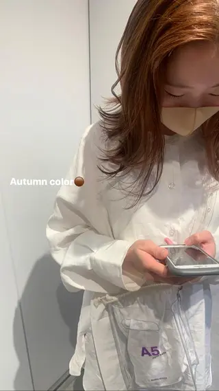 カラー AO所属・RISAKO 艶髪モテヘア🎀府中のヘアスタイル