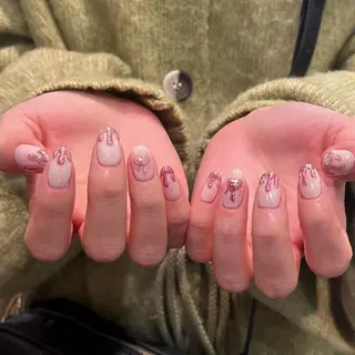 ネイル ボブ/暖色カラー コウボヒカルのヘアスタイル