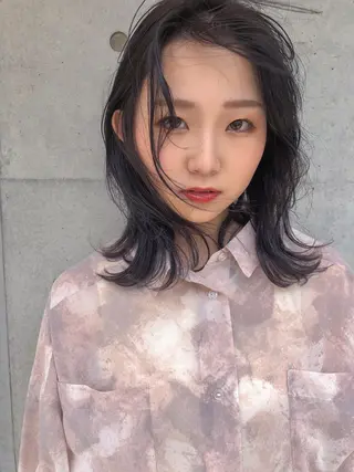 ミディアム nessヤマサキ リュウタのヘアスタイル