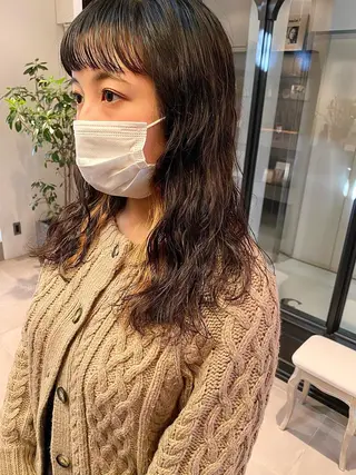 セミロング 中澤 美緒のヘアスタイル