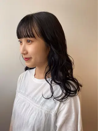 ロング カラー nono/パーマ /顔まわりカット🐈のヘアスタイル