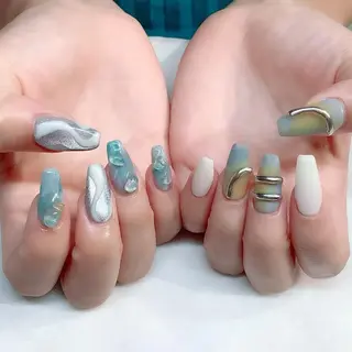 ネイル 💎🐰 saki. m 🐰💎のネイルデザイン