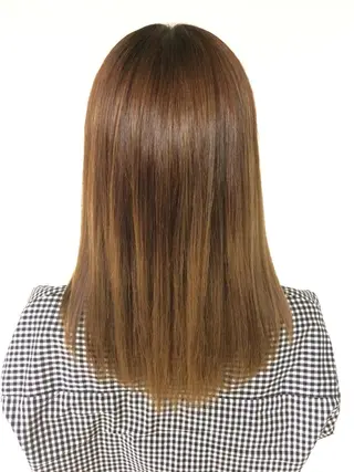 ミディアム 福島 妃佳留のヘアスタイル