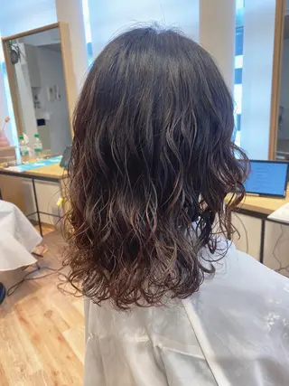 ミディアム パーマ ❤️パーマ美容師✂︎ 井口美緒のヘアスタイル