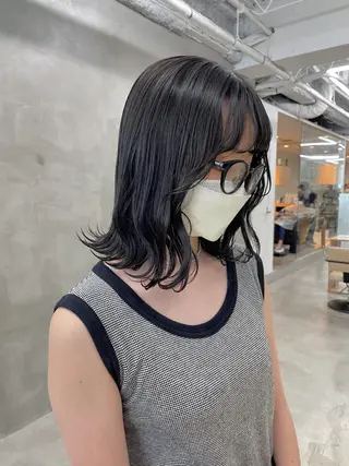 ミディアム カラー yurika☁️ 似合わせ｜レイヤーのヘアスタイル