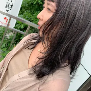 ミディアム カラー 🧸 サトウサクネ🧸のヘアスタイル