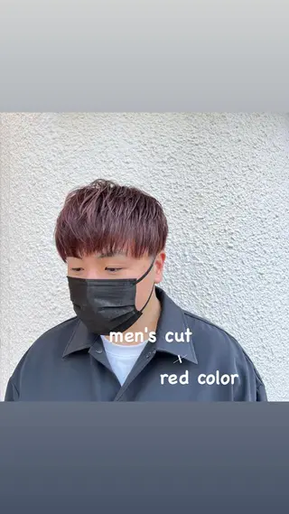 ショート カラー メンズ 茅ヶ崎パーマ特化/ スパイラル/ハルキのヘアスタイル