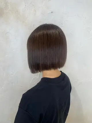 ミディアム カラー 髪質改善/縮毛矯正 砂原一博のヘアスタイル