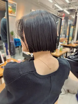 ショート カラー パーマ mee.表参道所属・ボブ/ショート /パーマ/shinのヘアスタイル