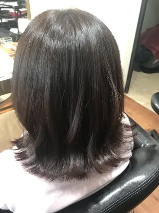 セミロング カラー アザマ　ヤスカツ _rosso 川口のヘアスタイル