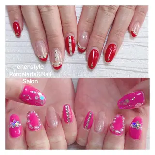 ミディアム ネイル 👑enen style👑のネイルデザイン