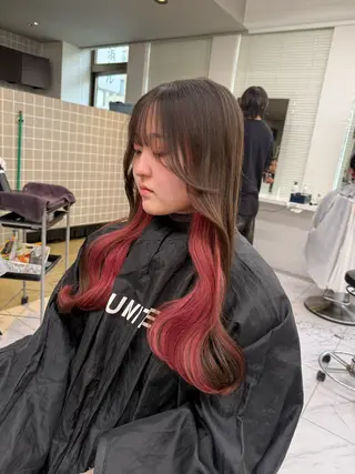 ロング カラー ヘアアレンジ 💗横浜美容室 💗HARUNAのヘアスタイル