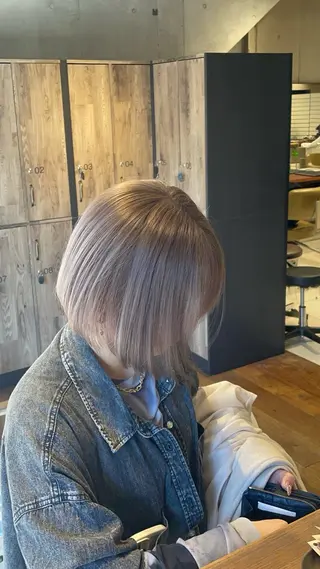 ショート カラー ハイトーンカラー♡/ 韓国ヘア/Linaのヘアスタイル