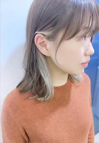ミディアム 西尾 隆介のヘアスタイル