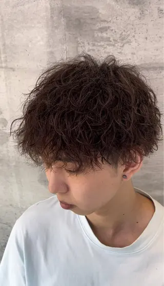 パーマ メンズ 角田 琉希也のヘアスタイル