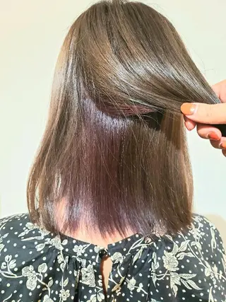 セミロング 🇰🇷透明感×ハイ トーン🌟tomoのヘアスタイル