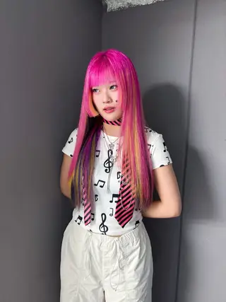 ロング カラー デザインカラー /rioのヘアスタイル