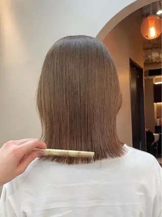 ミディアム カラー 韓国レイヤー　船橋 徒歩5分/小川友美のヘアスタイル