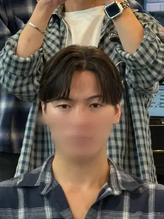 ショート パーマ メンズ 韓国風メンズ/毛流れ ヘアなら須田龍世のヘアスタイル