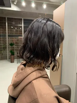 パーマ ボブパーマコテ巻き風 パーマNo1深江秀平のヘアスタイル