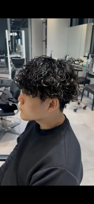 ショート パーマ 似合わせパーマ🔥 河浪 大智のヘアスタイル