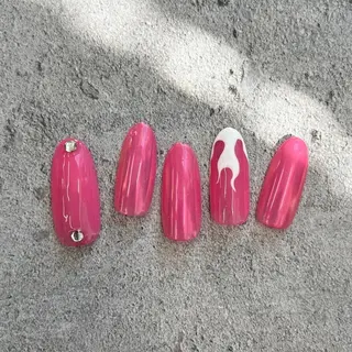 ネイル ⭐︎休業中の練習⭐︎ JNA認定講師髙橋のネイルデザイン