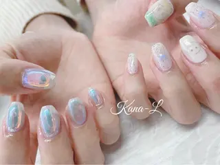 カラー ネイル 芦辺 香奈のネイルデザイン