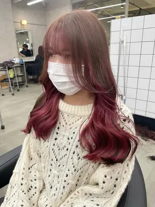 ロング カラー *モデル募集🤍横浜 透明感カラー🫧のヘアスタイル