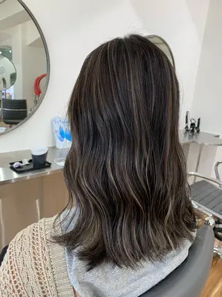 セミロング カラー Reb_keiji 👑小倉圭司のヘアスタイル