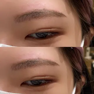 アイブロウ レイヤー/顔周り/透 明感カラー/うる艶のヘアスタイル