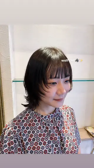 顔周りカット/ 似合わせ/momo/のヘアスタイル