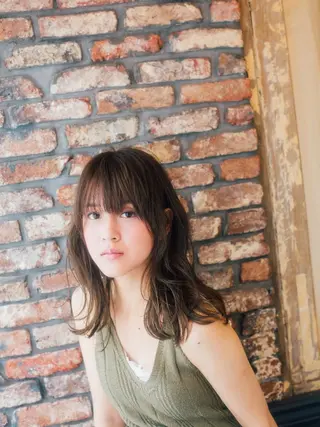 セミロング INCE HAIR 竹牟礼翔のヘアスタイル