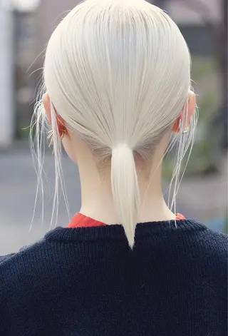 ミディアム ハイトーンNo.1✨ パーマ✨イマイタツヤのヘアスタイル