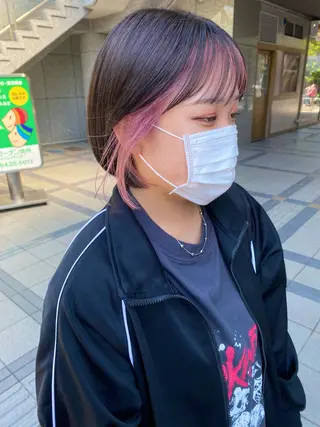 ミディアム ボブ/レイヤーカット 木原崇了のヘアスタイル