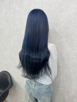 ロング カラー ハイトーン・ブリーチ ムラ修正　八須　錬のヘアスタイル