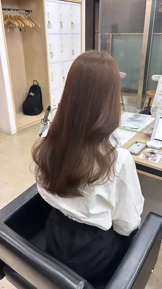 ロング カラー 🪽髪質改善ストレー ト🤍美羽🤍のヘアスタイル