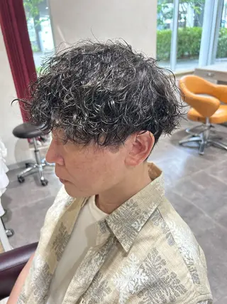 ミディアム 福壽 智也のヘアスタイル