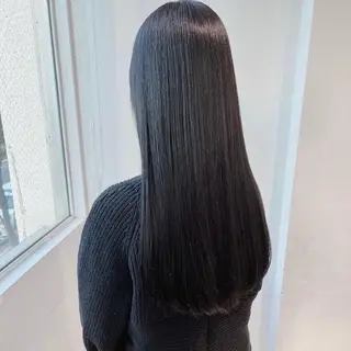 ロング 韓国風暗髪ヘア🤍 🫧MIREIのヘアスタイル