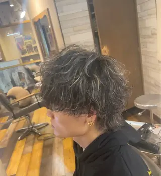 ミディアム パーマ メンズ SHUHEY💎 髪質改善✨のヘアスタイル